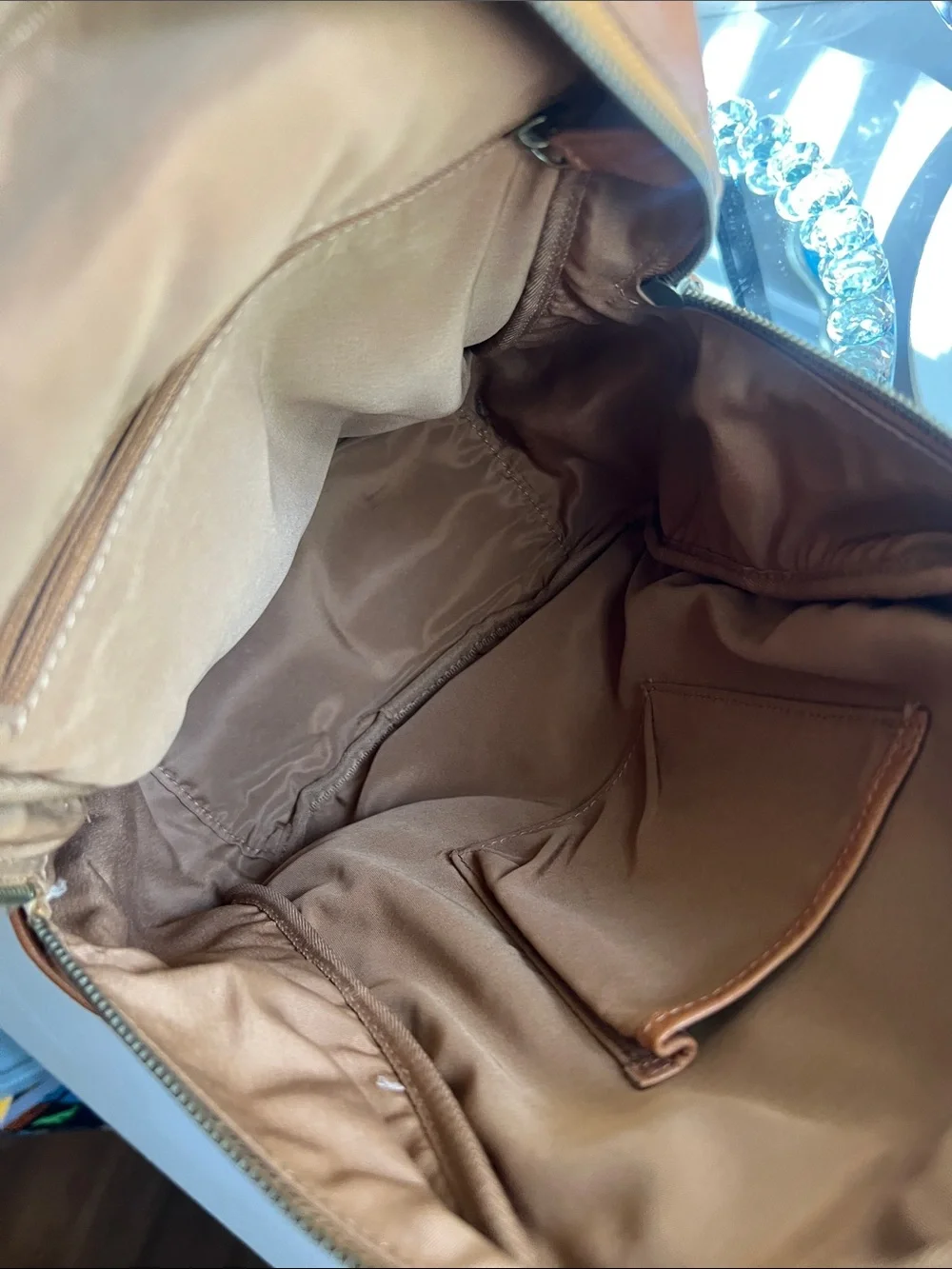 C&C California Brown Leather Backpack